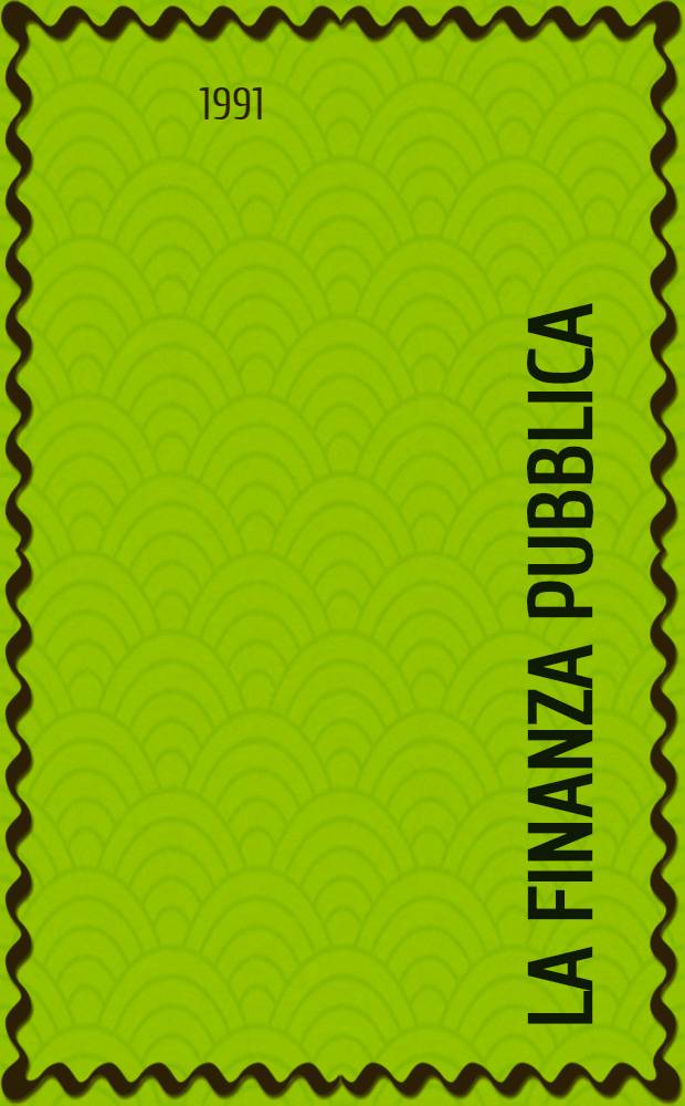 La finanza pubblica