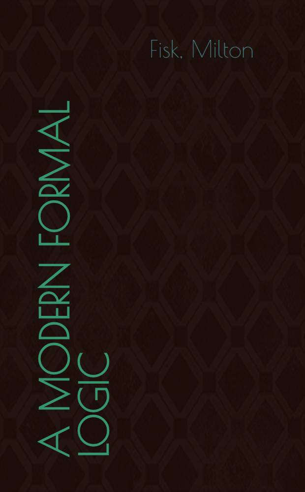 A modern formal logic