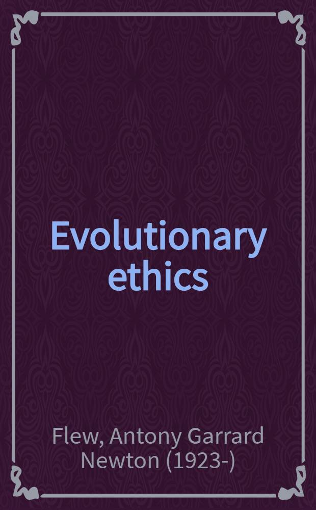 Evolutionary ethics