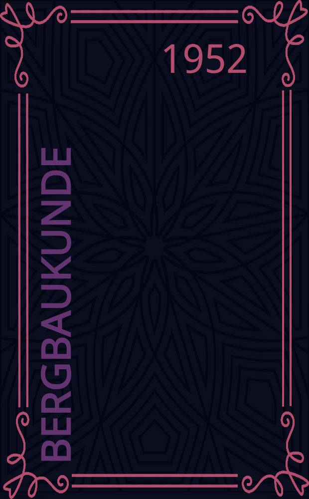 Bergbaukunde
