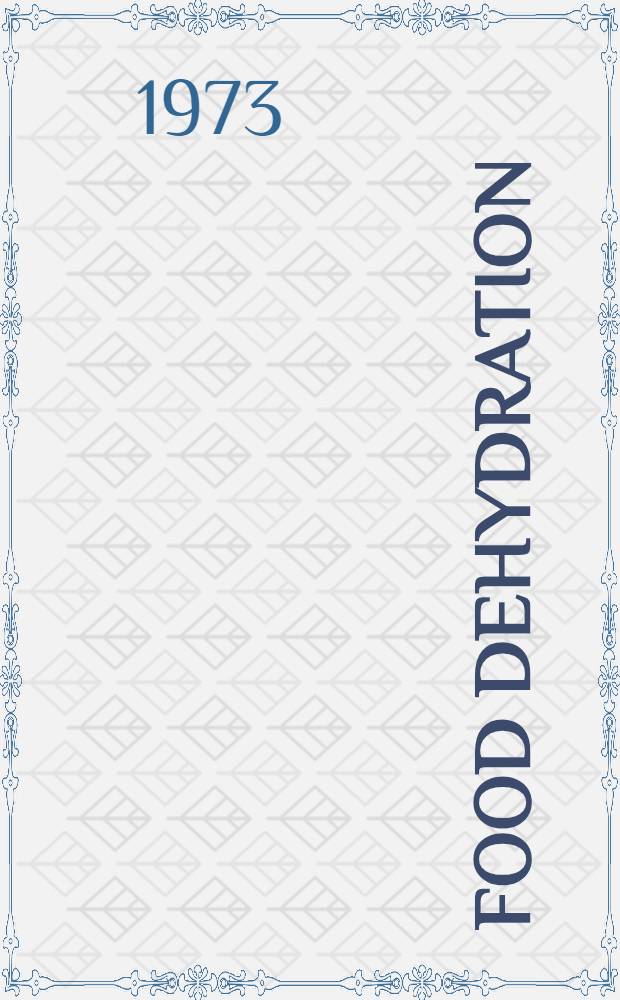 Food dehydration