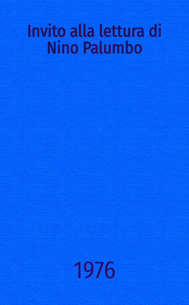 Invito alla lettura di Nino Palumbo