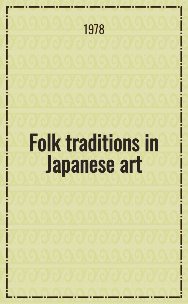 Folk traditions in Japanese art : Album