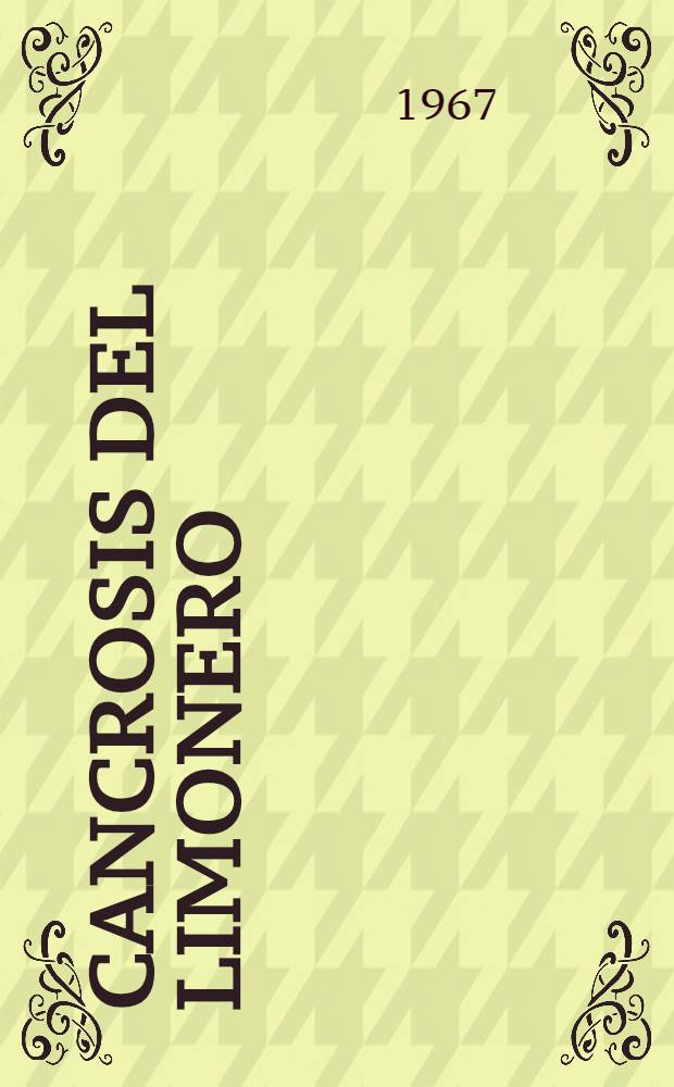 Cancrosis del limonero