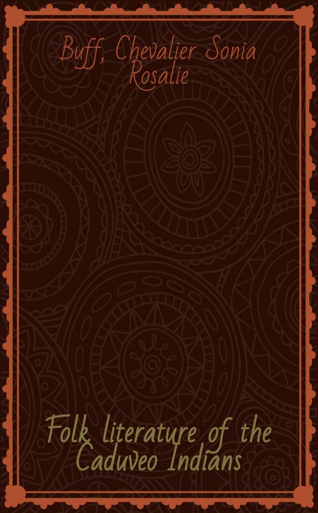 Folk literature of the Caduveo Indians