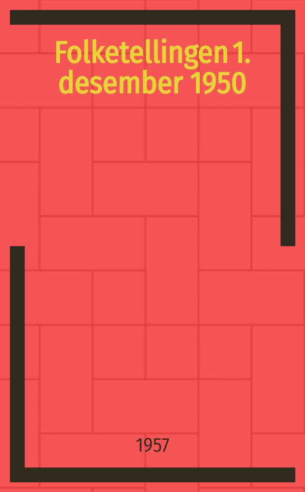 Folketellingen 1. desember 1950