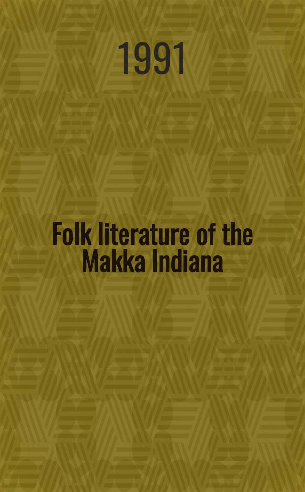 Folk literature of the Makka Indiana