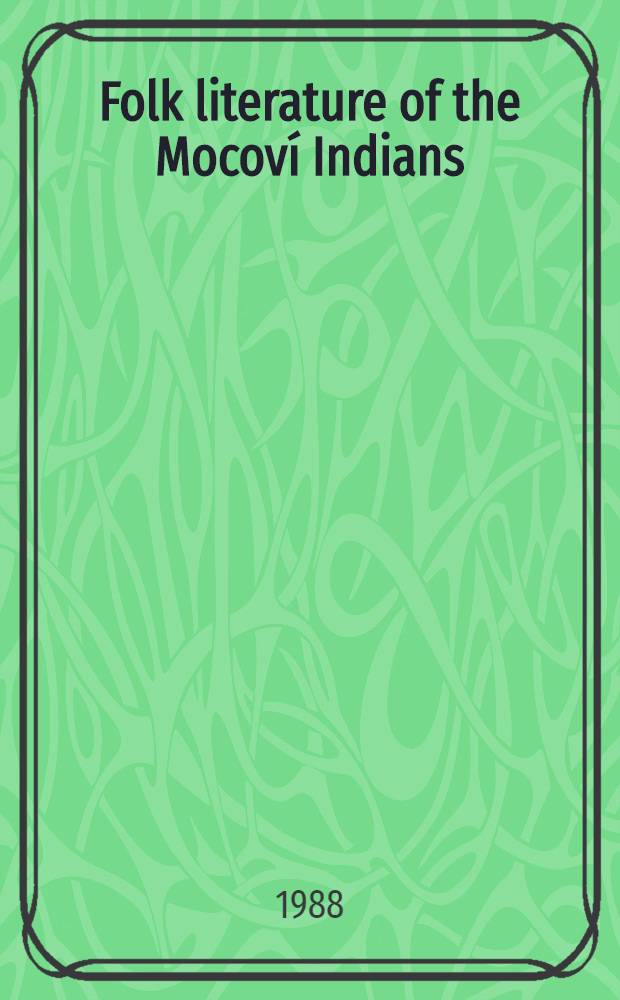 Folk literature of the Mocoví Indians