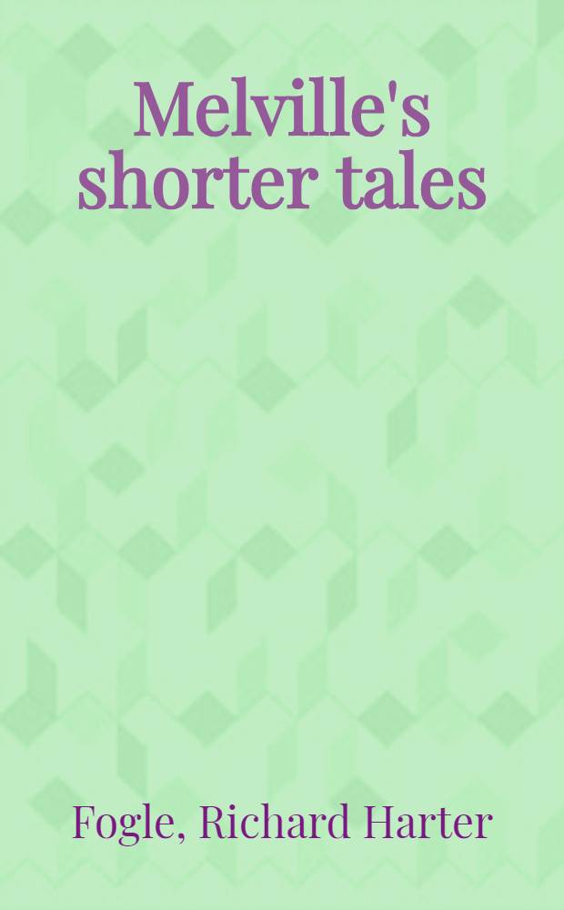 Melville's shorter tales