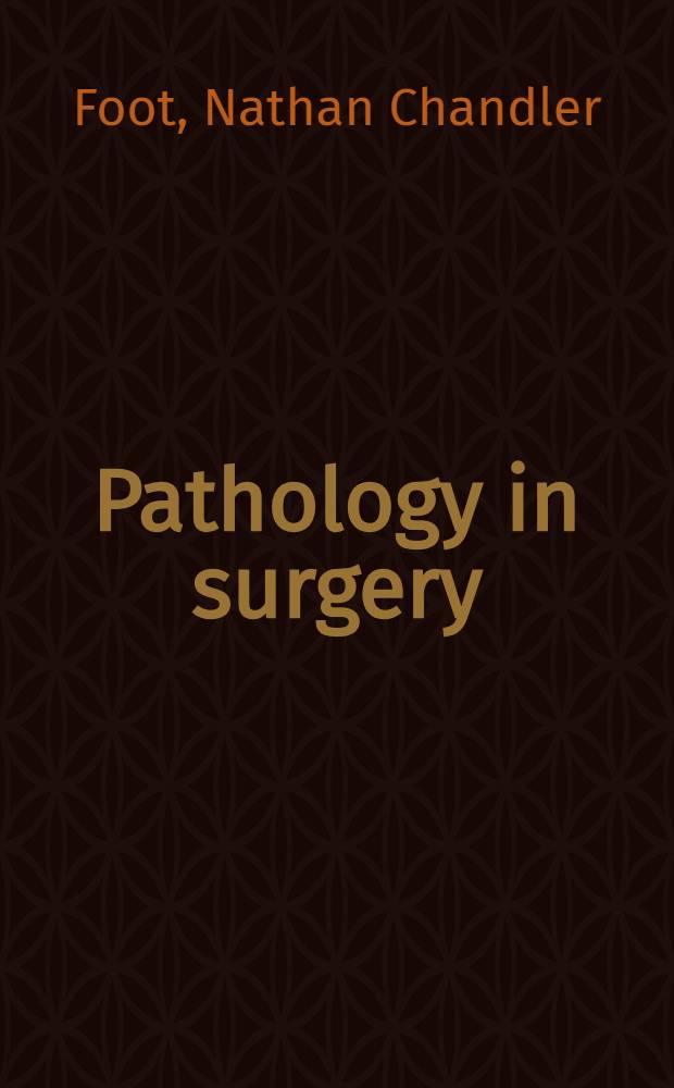 Pathology in surgery