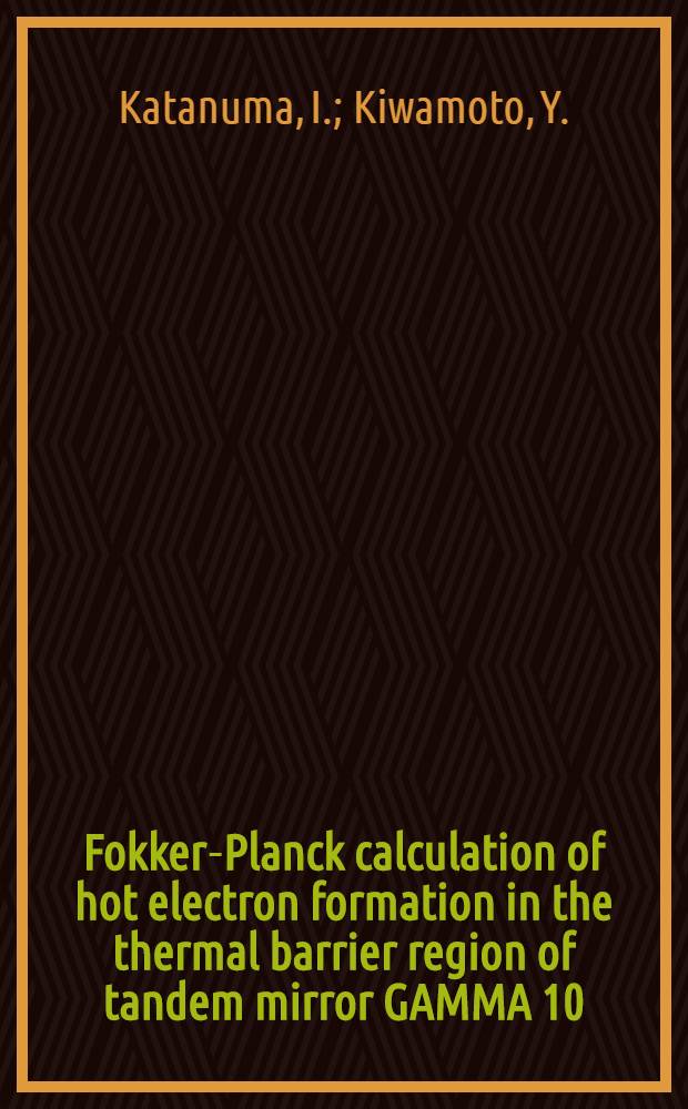 Fokker-Planck calculation of hot electron formation in the thermal barrier region of tandem mirror GAMMA 10