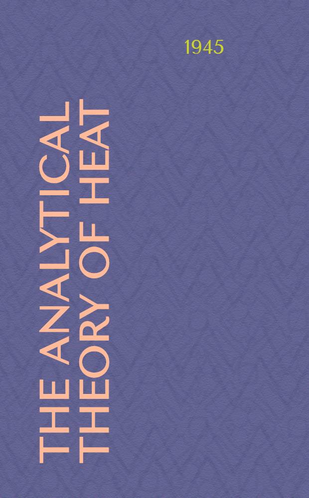 The Analytical theory of heat