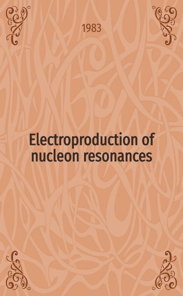 Electroproduction of nucleon resonances