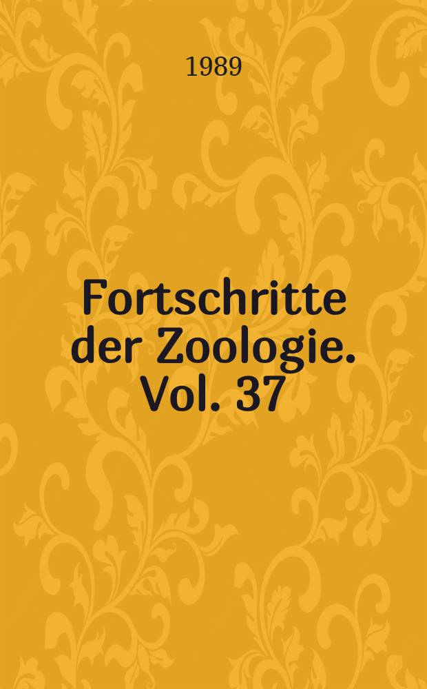 Fortschritte der Zoologie. Vol. 37 : Fundamentals of memory formation