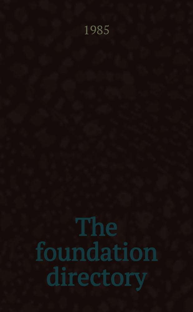 The foundation directory
