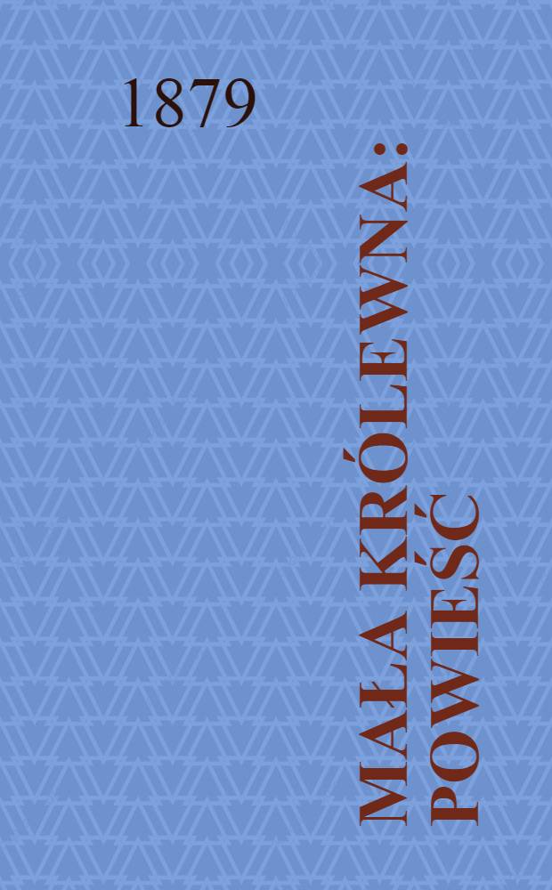 Mała królewna : Powieść