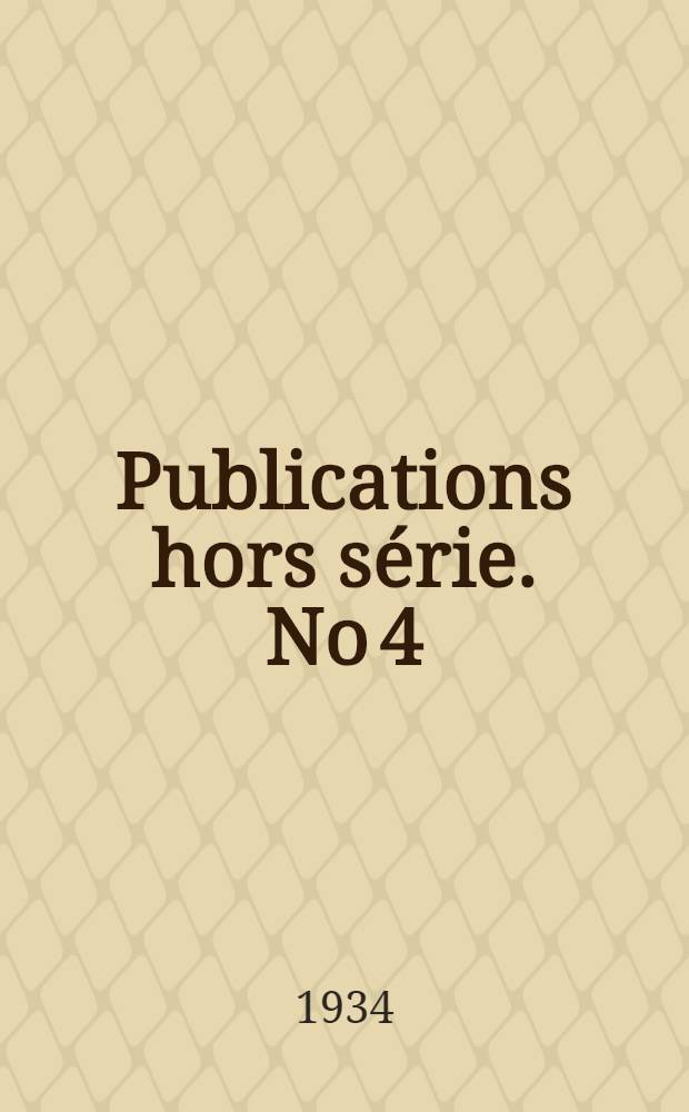 Publications hors série. No 4 : Antiquités syriennes