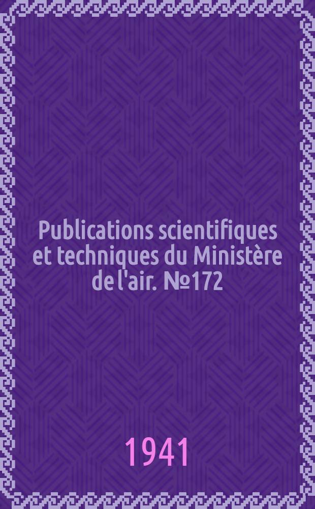 Publications scientifiques et techniques du Ministère de l'air. № 172 : Les diffuseurs courts à corps central