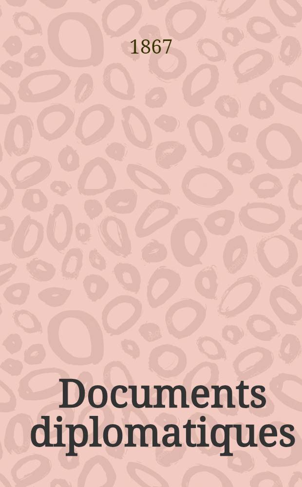 Documents diplomatiques