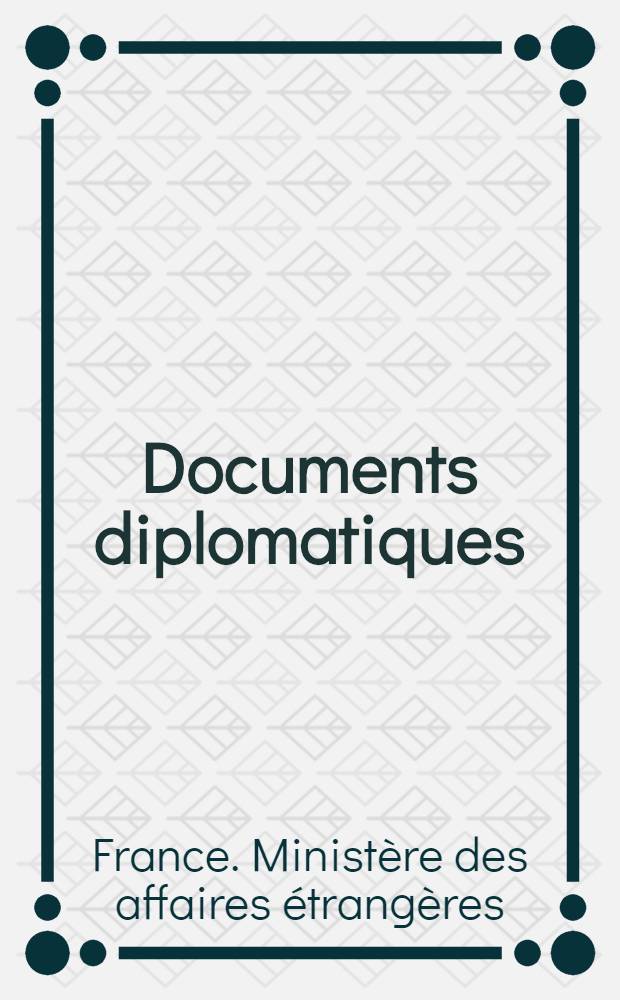 Documents diplomatiques : Affaires arméniennes : (Suppl.) : 1895-1896