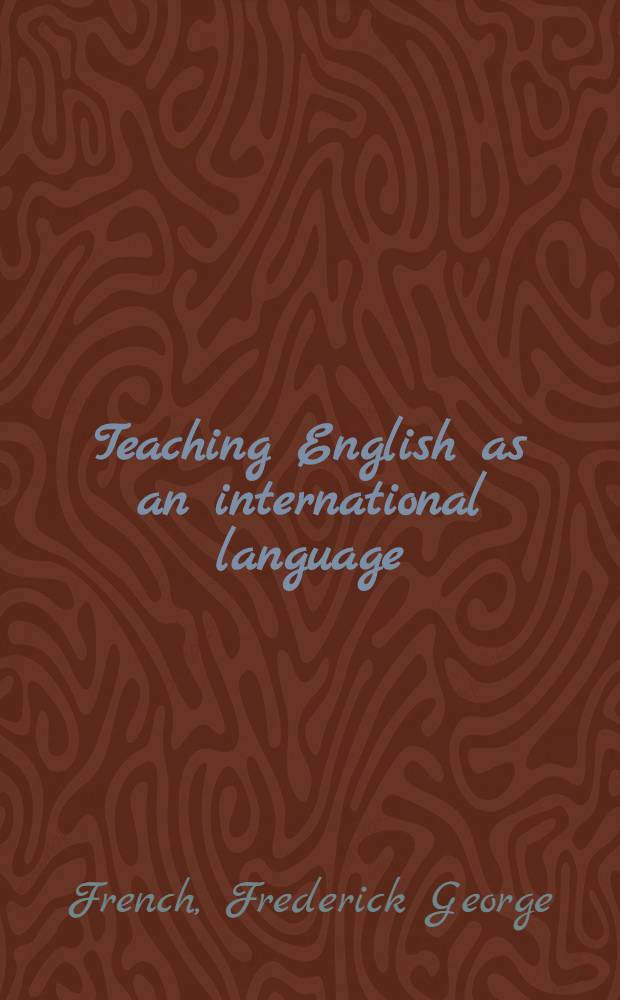 Teaching English as an international language
