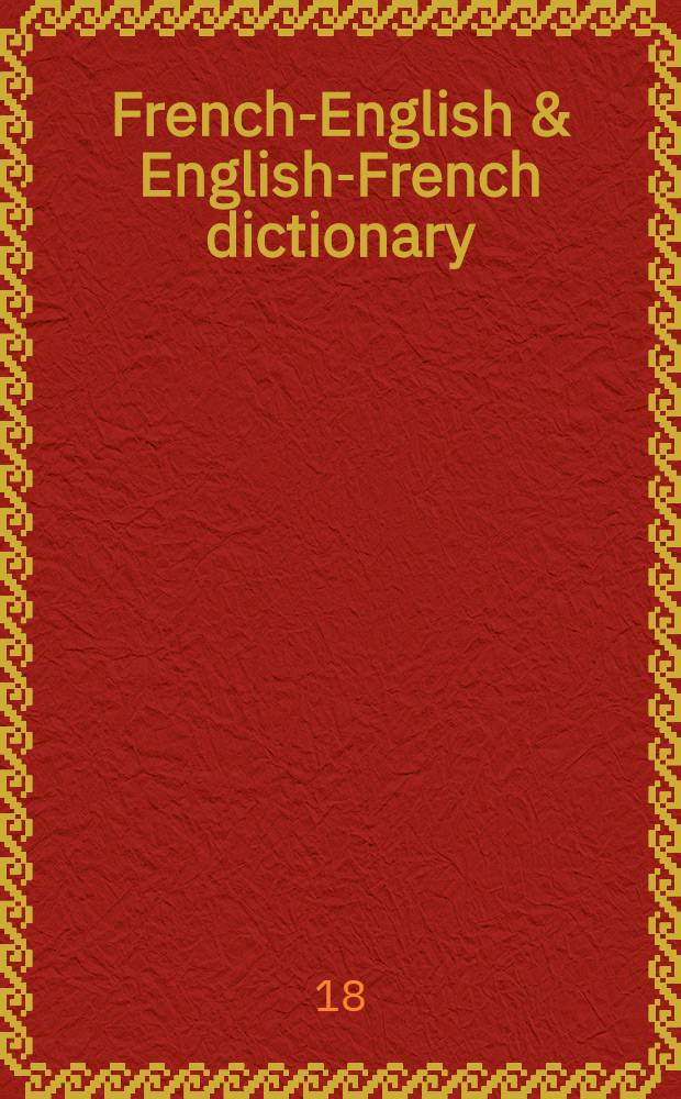 French-English & English-French dictionary