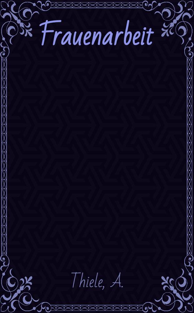 Frauenarbeit