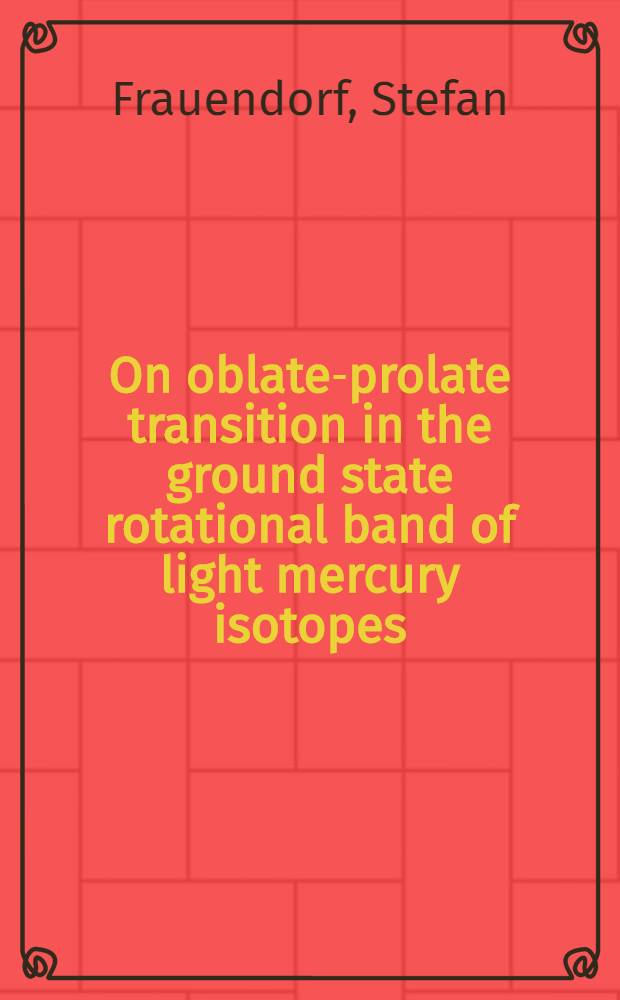 On oblate-prolate transition in the ground state rotational band of light mercury isotopes