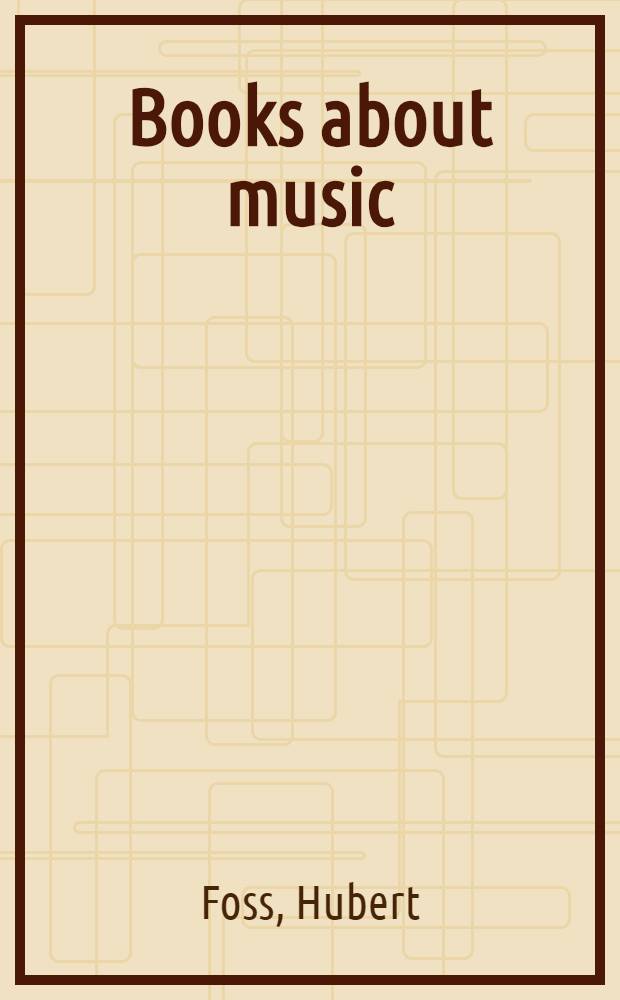 Books about music