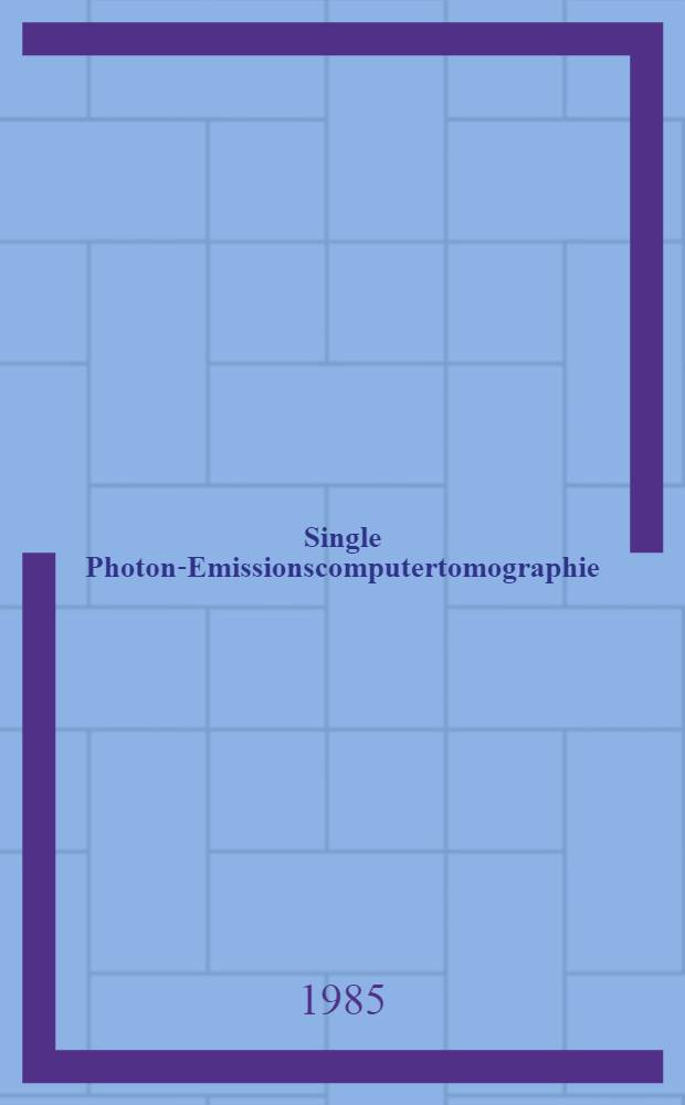 Single Photon-Emissionscomputertomographie (SPECT) des Hirns mit &sup1;&sup2;&sup3;J-markierten Amphetaminen : Inaug.-Diss