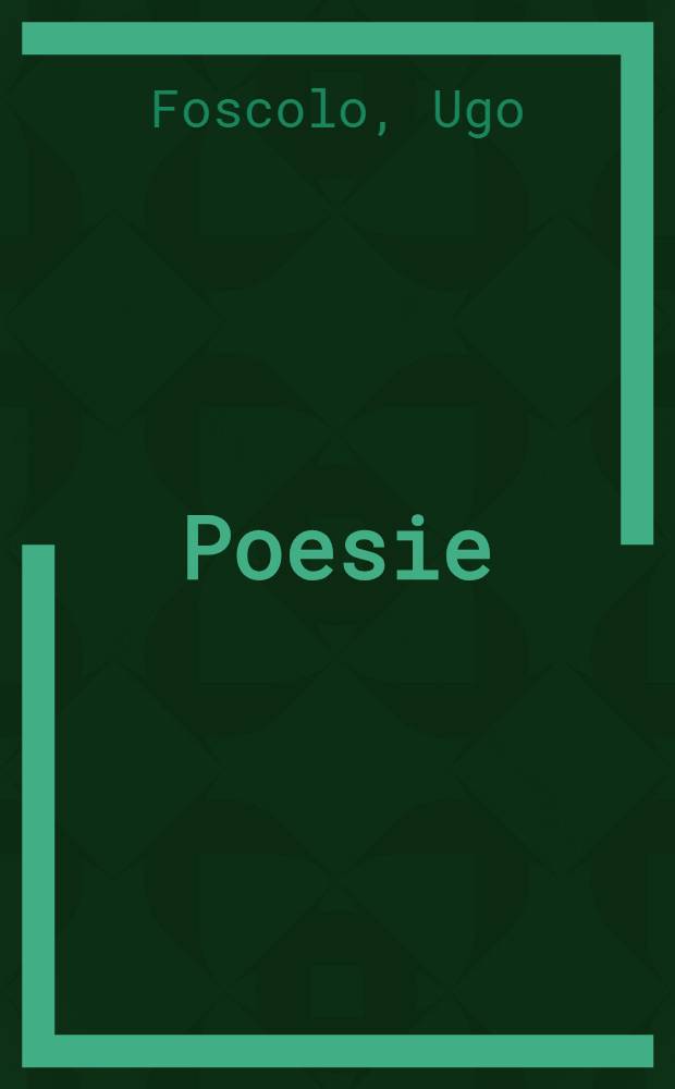 Poesie