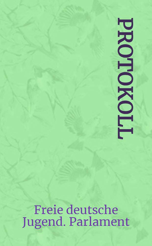 [Protokoll]