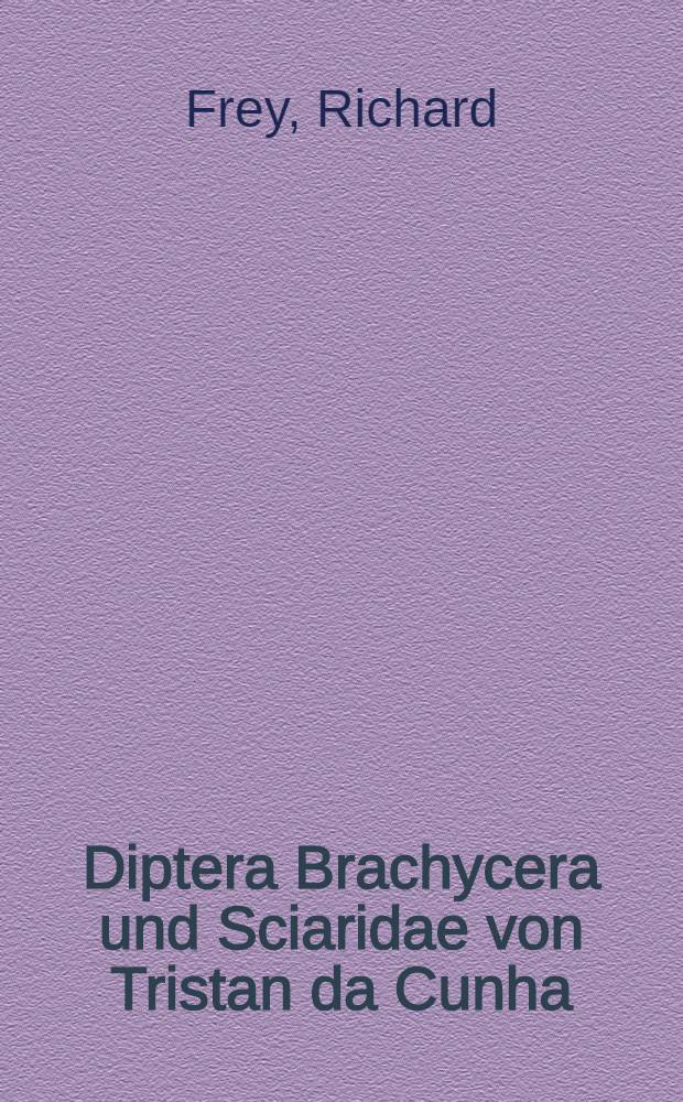 Diptera Brachycera und Sciaridae von Tristan da Cunha