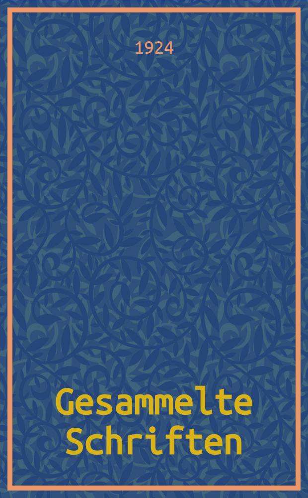 Gesammelte Schriften