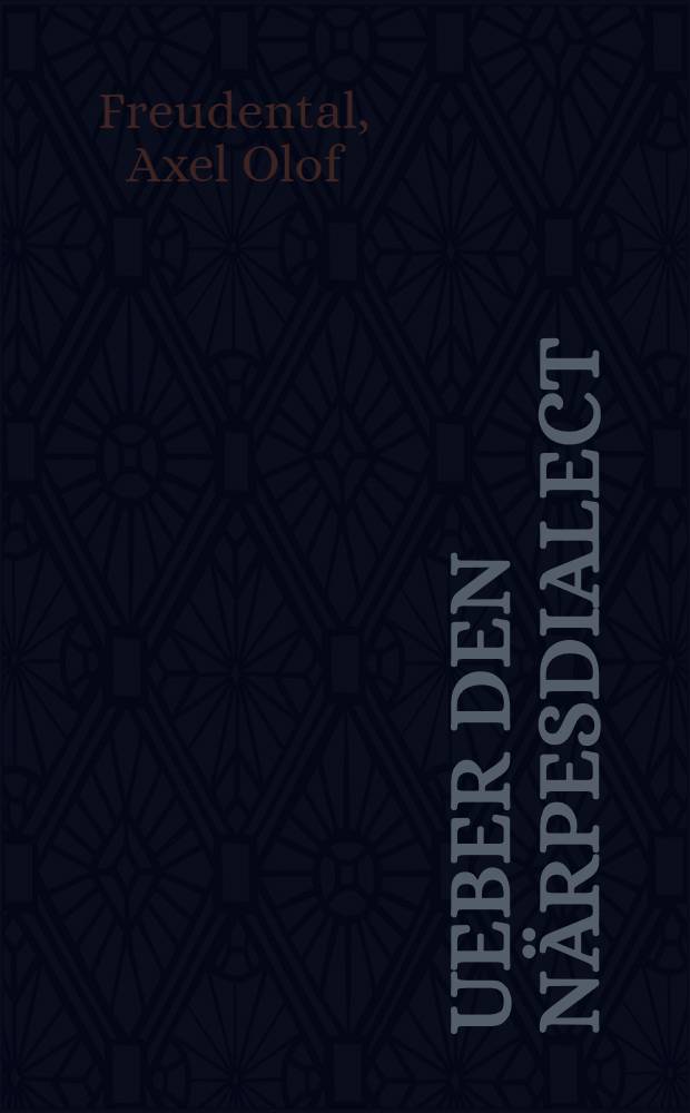 Ueber den Närpesdialect