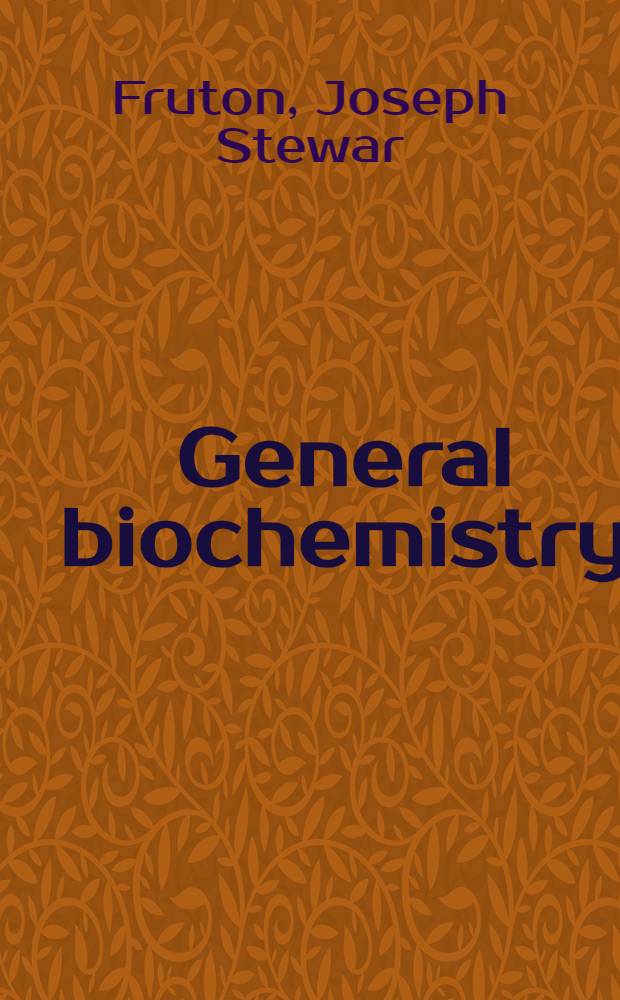 General biochemistry