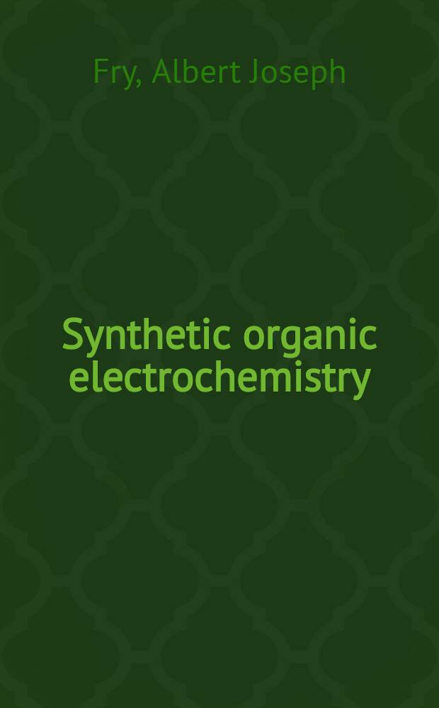 Synthetic organic electrochemistry