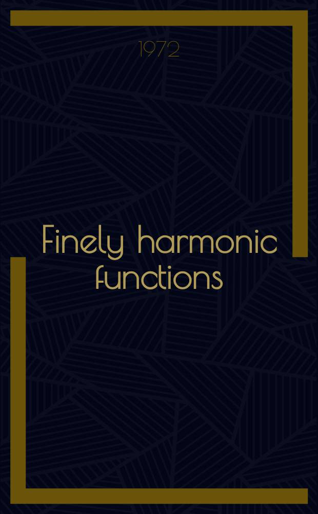 Finely harmonic functions