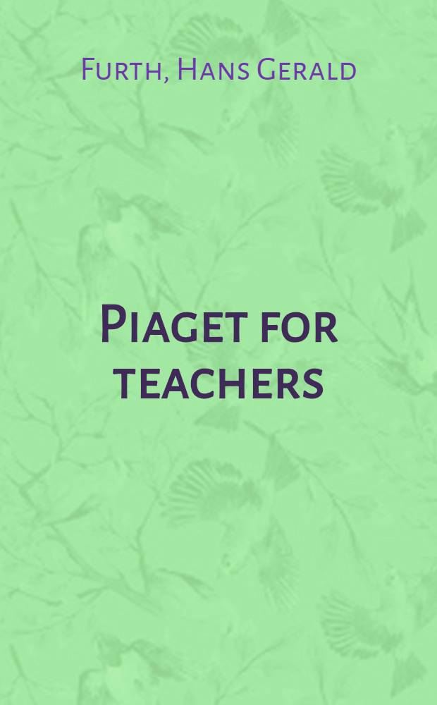 Piaget for teachers