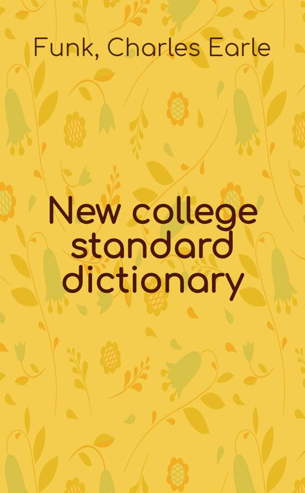 New college standard dictionary