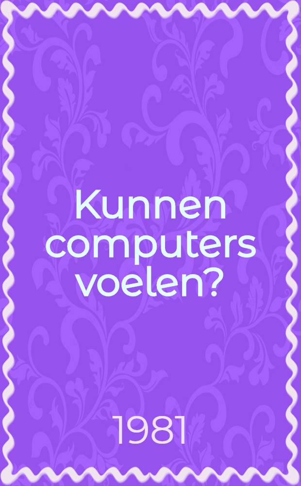 Kunnen computers voelen?