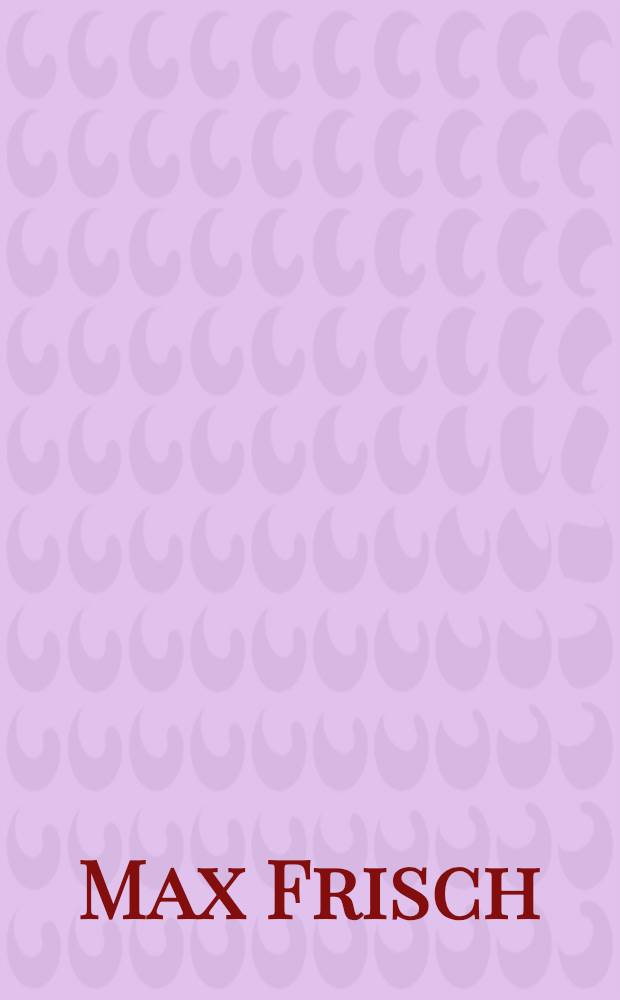 Max Frisch