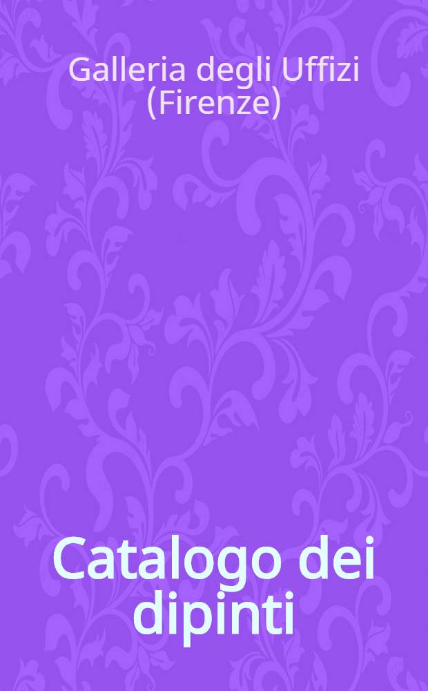 Catalogo dei dipinti