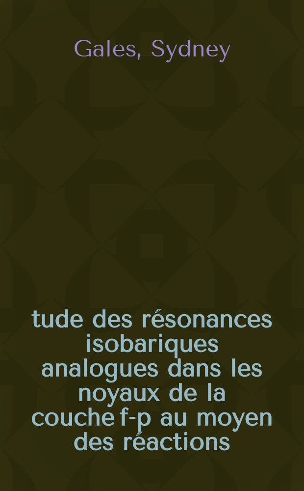 Étude des résonances isobariques analogues dans les noyaux de la couche f-p au moyen des réactions (³He, d) et (³He, dp) : Composantes de coeur excité dans la fonction d'onde des états parents : Thèse