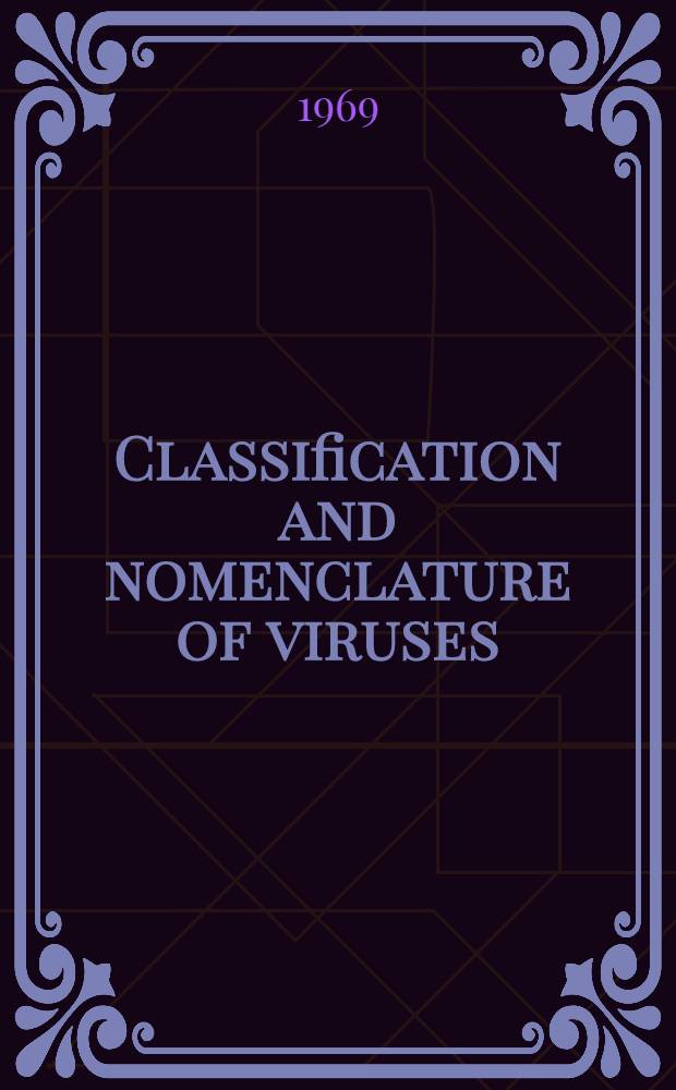 Classification and nomenclature of viruses