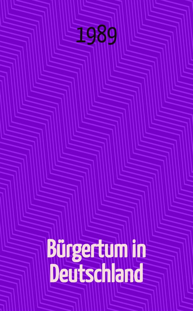 B&uuml;rgertum in Deutschland