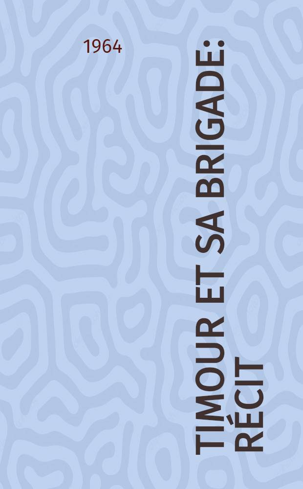 Timour et sa brigade : Récit