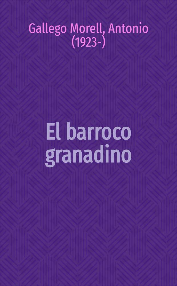 El barroco granadino