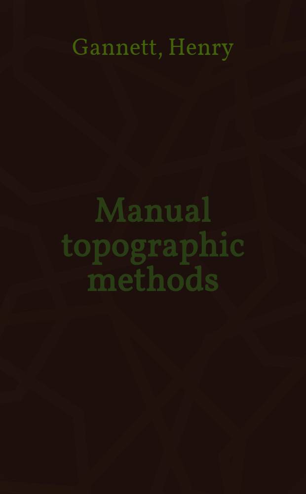 Manual topographic methods