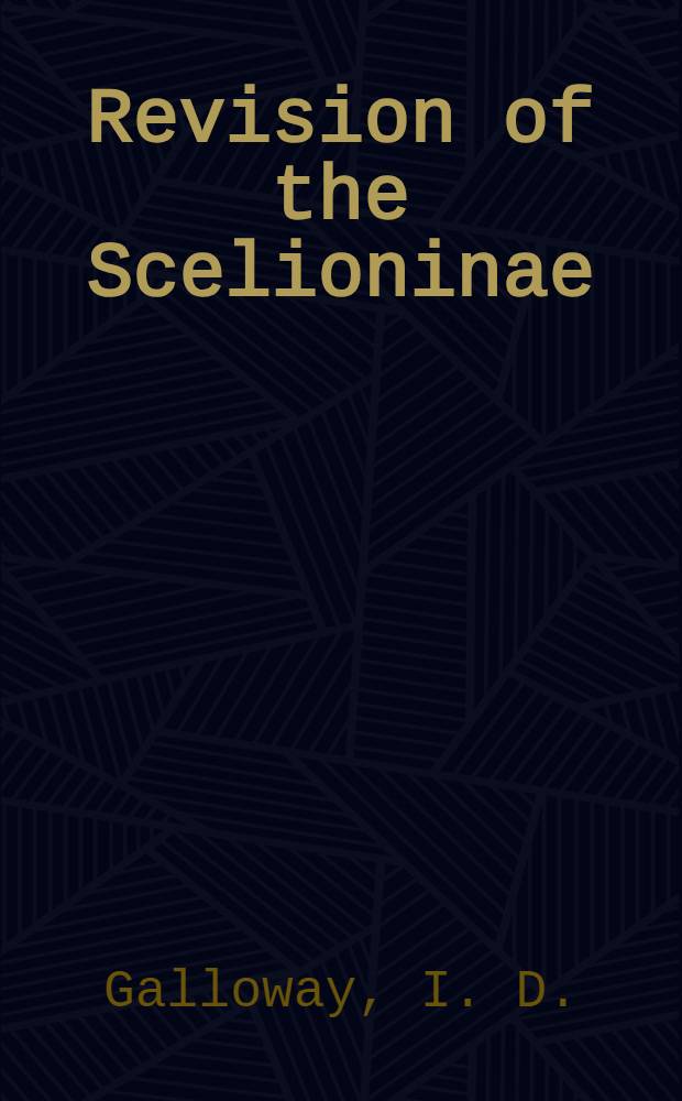 Revision of the Scelioninae (Hymenoptera: Scelionidae) in Australia